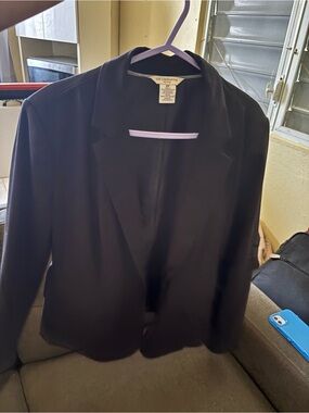 Liz Claiborne Black Women's Blazer with Notch Lapel
